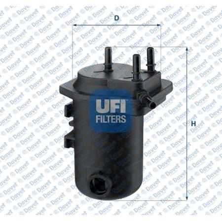 UFI 2405200 Yakit Filtresi Juke 1.5dci 10> Note 06> Clio Ii 1.5dci 01> Clio / Symbol 1.5dci 01-12 / Kangoo 1.5dci 01>
